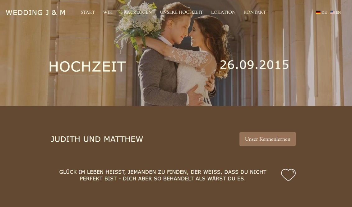 Hochzeit Judith und Matthew